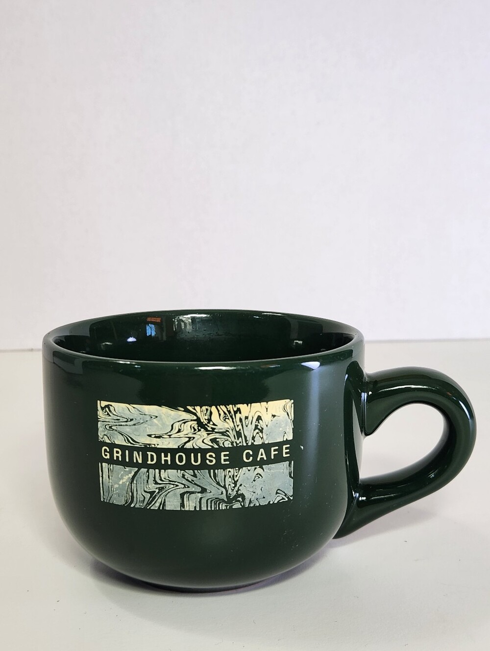 ITI Grind House Graphic Ceramic Dark Green 12 oz Coffee Mug